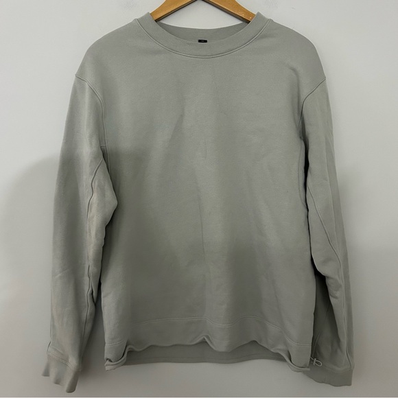 Lululemon French Terry Oversized Long Sleeve Crewneck in Seal Grey - Picture 3 of 11